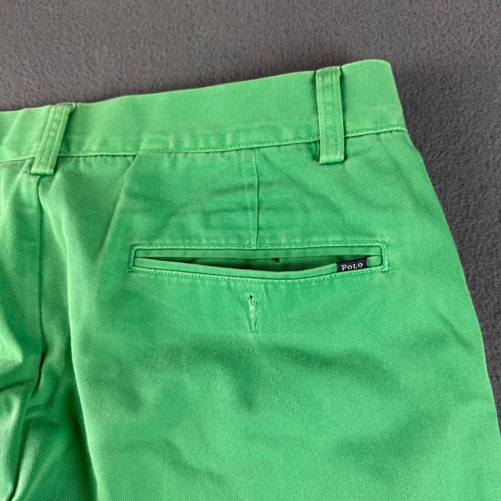 Polo Ralph Lauren Pants Men's 32x30 Green Classic Fit Chino Trousers Preppy